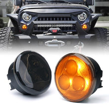 Load image into Gallery viewer, 53.99 Xprite LED Turn Signal Light Assembly Jeep Wrangler JK (2007-2018) Xprite Trio Series - Amber / Smoke - Redline360 Alternate Image