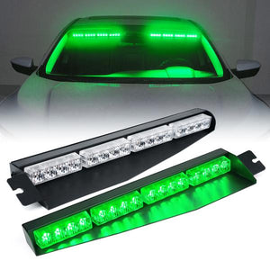 86.99 Xprite LED Visor Windshield Strobe Lights (Dual) Elite Series - B/G/R/W/Y/Mix - Redline360