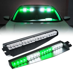 86.99 Xprite LED Visor Windshield Strobe Lights (Dual) Elite Series - B/G/R/W/Y/Mix - Redline360