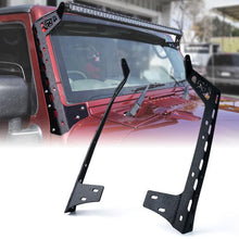 Load image into Gallery viewer, 80.99 Xprite Light Bar Mounting Brackets Jeep Wrangler JK JKU (2007-2018)  Mamba Series Front Windshield 50&quot; - WLB-0007-G1 - Redline360 Alternate Image