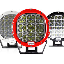 Load image into Gallery viewer, Xprite 96W 9" Round Spot LED Offroad Light - White / Red / Black - White Alternate Image
