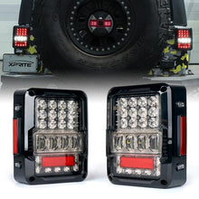 Load image into Gallery viewer, Xprite LED Taillights Jeep Wrangler JK (2007-2018) Destroyer Series - Clear / Smoke - Clear Alternate Image