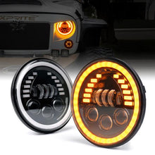 Load image into Gallery viewer, Xprite LED Headlights AM General Hummer (1992-2001) Land Rover Defender 90/110 7" Prism Series 85W w/ DRL - HL-R7IN-G10-G2 - Default Title Alternate Image
