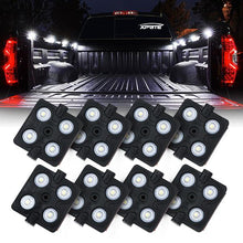 Load image into Gallery viewer, 31.49 Xprite 8 LED Square Rock Light Pods Truck Bed Lighting Kit w/ Switch - DL-002-L4-W - Redline360 Alternate Image