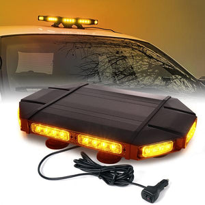 211.49 Xprite Roof Top Strobe Light Bar Mini Black Hawk 18" Professional LED Stealth Low Profile - Blue/Amber/White Amber - Redline360