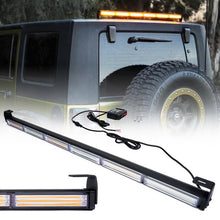 Load image into Gallery viewer, Xprite 35" Warrant Series Traffic Advisor COB LED Strobe Light Bar - White-Amber / Amber - Amber Alternate Image