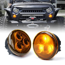 Load image into Gallery viewer, 53.99 Xprite LED Turn Signal Light Assembly Jeep Wrangler JK (2007-2018) Xprite Trio Series - Amber / Smoke - Redline360 Alternate Image