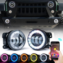 Load image into Gallery viewer, 89.99 Xprite LED Fog Lights Chrysler 300 (2005-2010) PT Cruiser (2006-2010) w/ RGB Halo - Redline360 Alternate Image