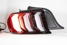Load image into Gallery viewer, Winjet LED Tail Lights Ford Mustang S550 (15-23) Euro Style Clear Lens With Sequential Turn Signals - Gloss Black CTRNG0680 - Gloss Black / Smoke Alternate Image