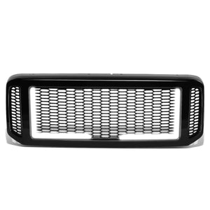 DNA Grill Ford -250 /F350 /F450 /F550 SD (05-07) [Badgeless Vertical Fence Style] Satin Black