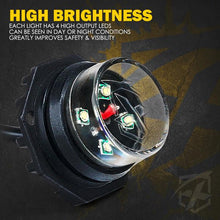 Load image into Gallery viewer, Xprite Covert 4 Series Hide-A-Way LED Strobe Lights - White / White-Amber / Amber - White Alternate Image