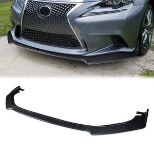 DNA Bumper Lip Lexus IS250 / IS350 (14-16) Front Lower w/ Stabilizers - Matte or Gloss Black / Carbon Fiber