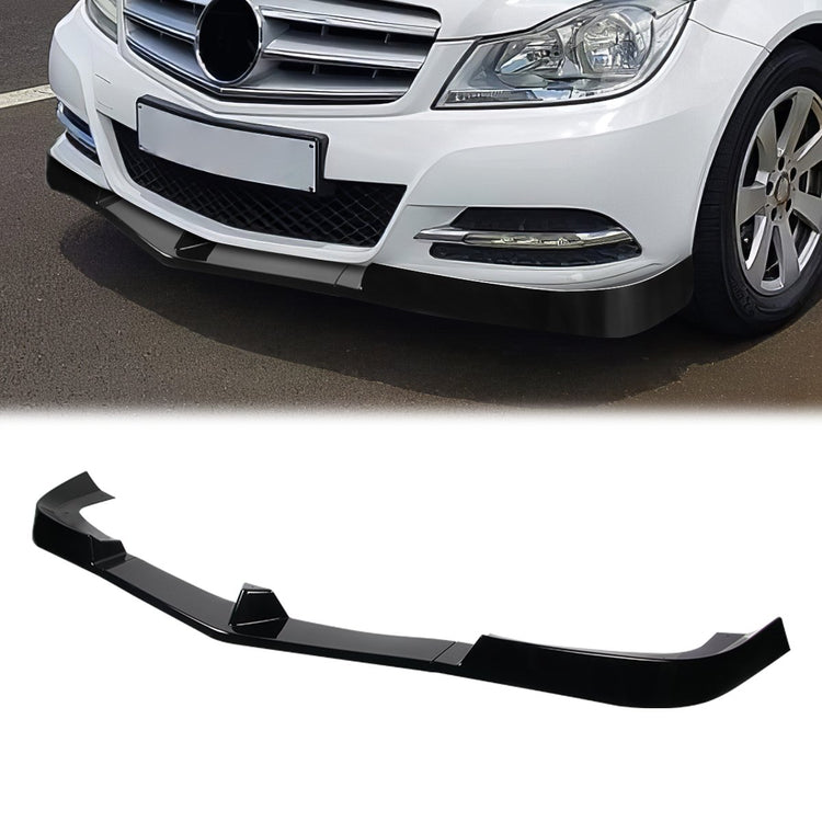  W204 Carbon Fiber Front Chin Lip Spoiler fits for