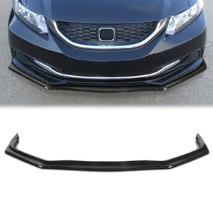 DNA Bumper Lip Honda Civic Sedan (13-15) Front Lower w/ Stabilizers [Aero Style] Matte or Gloss Black / Carbon Look