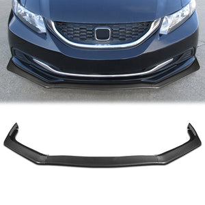 DNA Bumper Lip Honda Civic Sedan (13-15) Front Lower w/ Stabilizers [Aero Style] Matte or Gloss Black / Carbon Look