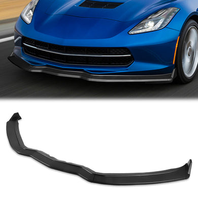 DNA Bumper Lip Corvette C7 (14-19) Front Lower w/ Stabilizers [5 Pcs] Matte or Gloss Black