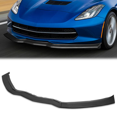 DNA Bumper Lip Corvette C7 (14-19) Front Lower w/ Stabilizers [3 Pcs] Matte Black