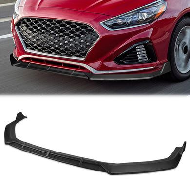DNA Bumper Lip Hyundai Sonata (18-19) Front Lower w/ Stabilizers [CT Style] Matte Black