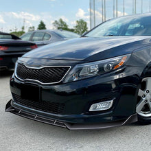 Load image into Gallery viewer, DNA Bumper Lip Kia Optima (14-15) Front Lower w/ Stabilizers [STP Style] Matte or Gloss Black / Carbon Look Alternate Image