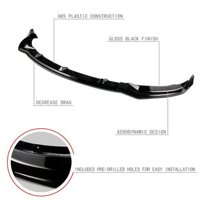 DNA Bumper Lip Tesla Model 3 (17-20) Front Lower w/ Stabilizers - Matte or Gloss Black / Carbon Fiber