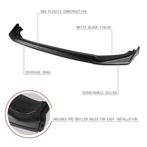 DNA Bumper Lip Honda Fit (14-17) Front Lower w/ Stabilizers - Matte or Gloss Black / Carbon Fiber
