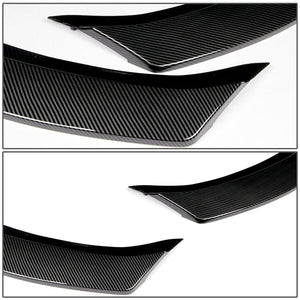 DNA Bumper Lip BMW 3 Series F30/F31/F34 (16-19) Front Lower w/ Stabilizers - Matte or Gloss Black / Carbon Fiber