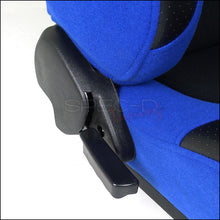 Load image into Gallery viewer, 199.00 Spec-D Racing Seats [JDM Bride Style - Black/Blue Cloth) Sold as a Pair - Redline360 Alternate Image