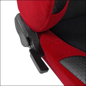 199.00 Spec-D Racing Seats [JDM Bride Style - Black/Red Cloth - Pair) RS-505-2 - Redline360