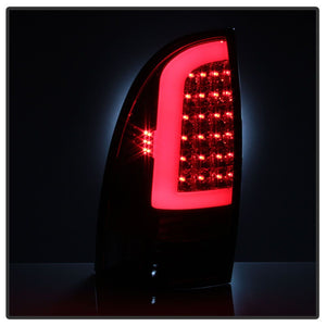 Xtune LED Tail Lights Toyota Tacoma (05-15) [w/ LED Tube-Style] Black / Smoked