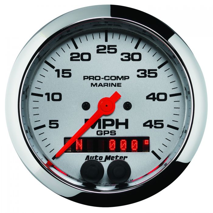 362.96 Autometer Marine Carbon Fiber Series Speedometer Gauge 0-50 MPH (3-3/8