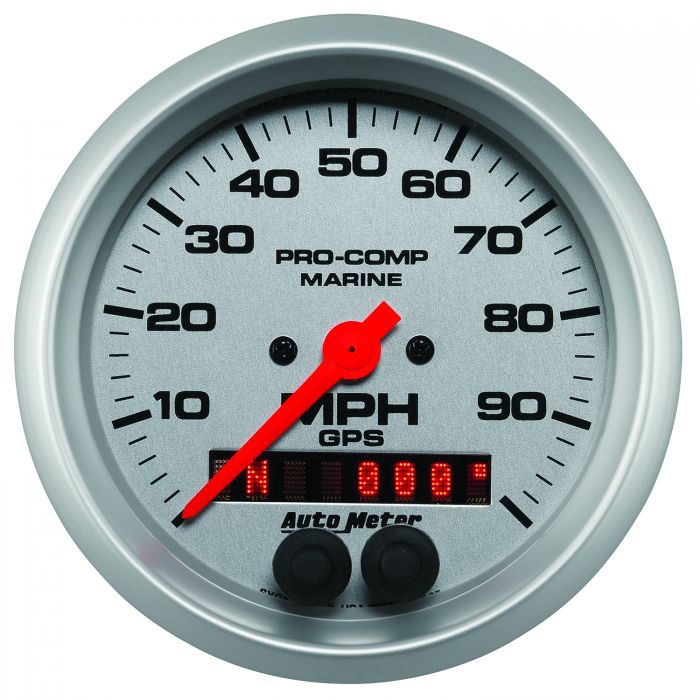 320.87 Autometer Marine Ultra-Lite Series GPS Speedometer Gauge 0-100 MPH (3-3/8