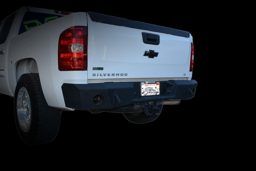 769.99 DV8 Off Road Rear Bumper Chevy Silverado 1500 (2007-2013) Steel - RBCS1-01 - Redline360