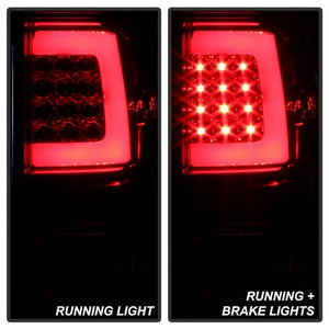 Xtune LED Tail Lights Toyota Tacoma (07-13) [C-Shape LED Tube] Black Housing | Clear Lens or Chrome Housing | Smoked Lens