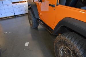 379.99 DV8 Off Road Rock Sliders Jeep Wrangler JK 2 Door (2007-2018) with Step / Rock Skins Style - Redline360