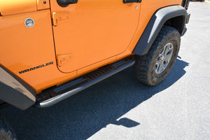 379.99 DV8 Off Road Rock Sliders Jeep Wrangler JK 2 Door (2007-2018) with Step / Rock Skins Style - Redline360