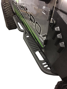 489.99 DV8 Off Road Rock Sliders Jeep Wrangler JK 4 Door (2007-2018) with Step / Tubular Style / with Rock Skins - Redline360