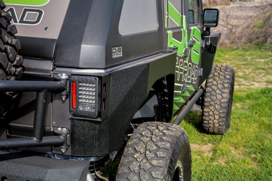 DV8 Off Road Tire Carrier Jeep Wrangler JK (2007-2018) Body Mount / wi ...