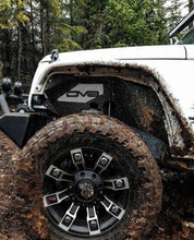 Load image into Gallery viewer, 289.99 DV8 Off Road Inner Fenders Jeep Wrangler JK (2007-2018) Front - Black / Raw / with Rock Lights - Redline360 Alternate Image