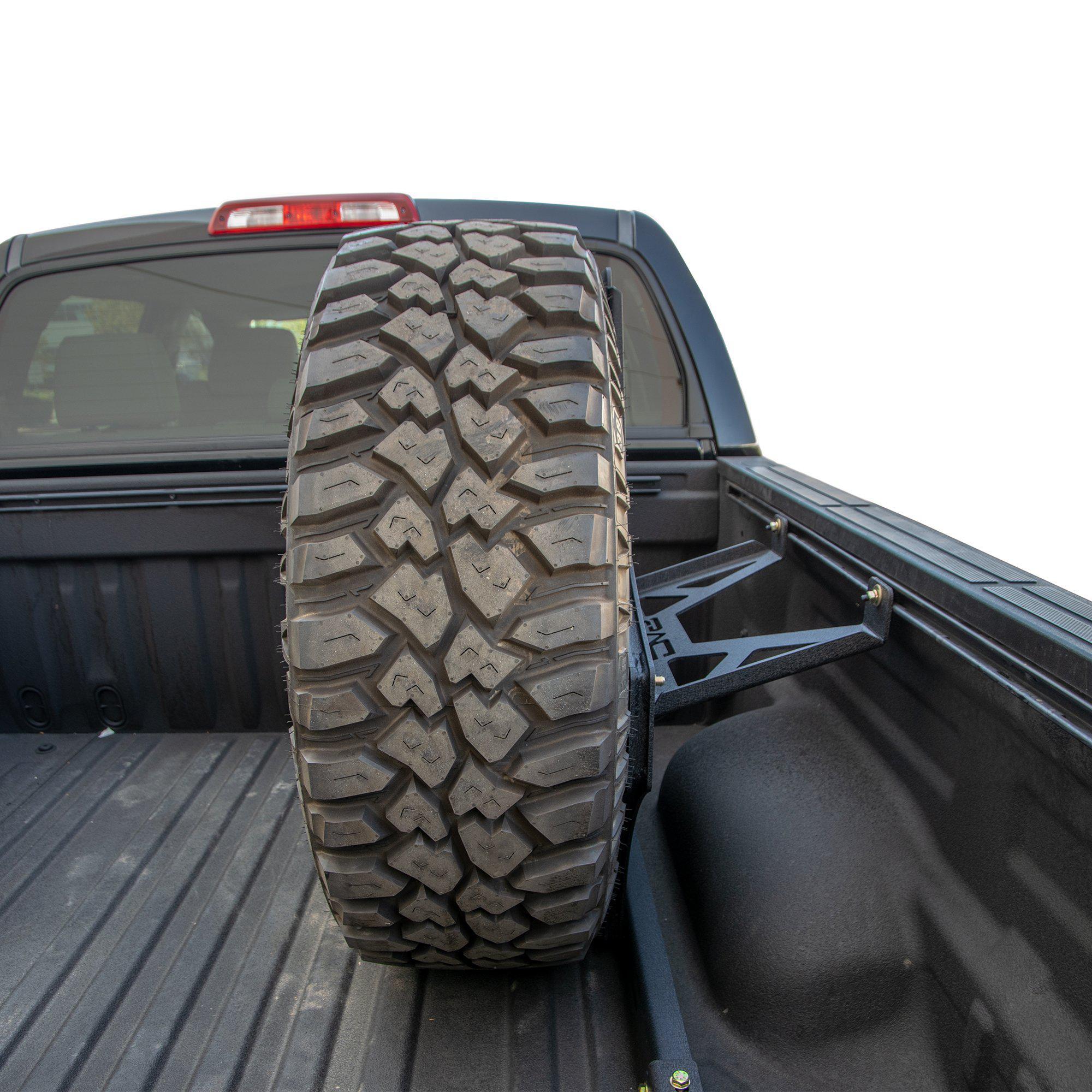 DV8 Off Road Spare Tire Mount Toyota Tundra (2007-2021) Stand Up Type ...