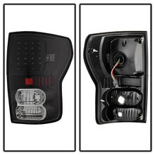 Load image into Gallery viewer, Xtune LED Tail Lights Toyota Tundra (2007-2013) Black / Black Smoked / Smoked Alternate Image