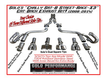 Load image into Gallery viewer, Solo Exhaust Dodge Challenger SRT8 6.1L/6.4L (08-14) 3" Performance Street Race X-3 Catback w/ Stock/Round/Square Tips - Stock tips Alternate Image