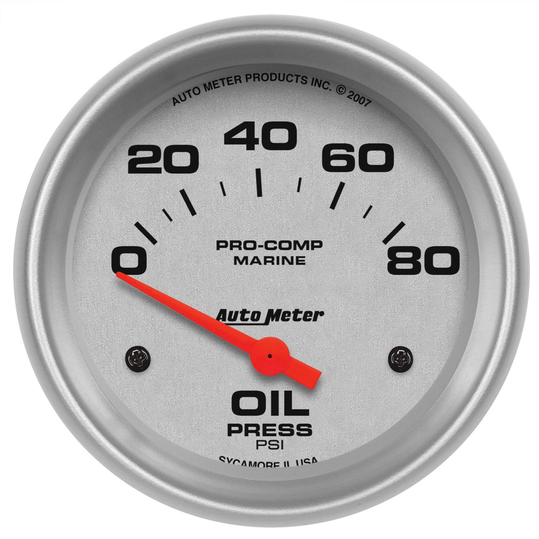66.46 AutoMeter Air-Core Oil Pressure Gauge (2-5/8