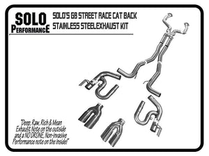 1019.44 Solo Performance Exhaust Pontiac G8 (2008-2009) Street-Race 3” Catback 994199SL - Redline360