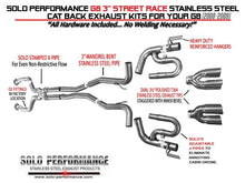 Load image into Gallery viewer, 1019.44 Solo Performance Exhaust Pontiac G8 (2008-2009) Street-Race 3” Catback 994199SL - Redline360 Alternate Image