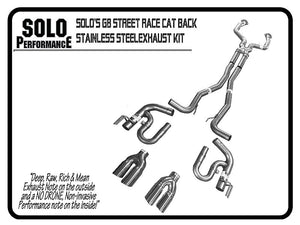 784.07 Solo Performance Exhaust Pontiac G8 (2008-2009) Street Race 2.5” Catback 994191SL - Redline360