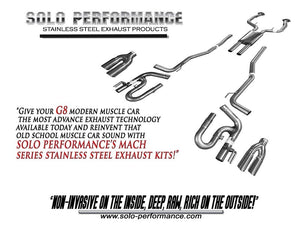 918.70 Solo Performance Mach Catback Exhaust Pontiac G8 (2008-2009) 994190SL - Redline360