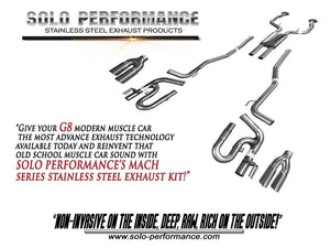 576.64 Solo Exhaust Pontiac G8 V6 (2008-2009) Performance - 994186SL - Redline360