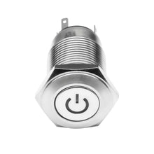 Load image into Gallery viewer, 22.46 Oracle Pre-Wired Power Symbol Flush Mount LED Switch - On/Off or Momentary Style - Redline360 Alternate Image