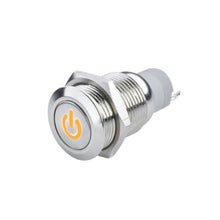 Load image into Gallery viewer, 22.46 Oracle Pre-Wired Power Symbol Flush Mount LED Switch - On/Off or Momentary Style - Redline360 Alternate Image