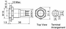 Load image into Gallery viewer, 22.46 Oracle Pre-Wired Power Symbol Flush Mount LED Switch - On/Off or Momentary Style - Redline360 Alternate Image